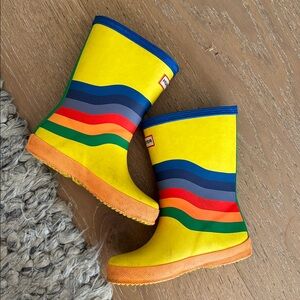 Hunter Rain Boots Rainbow Stripe